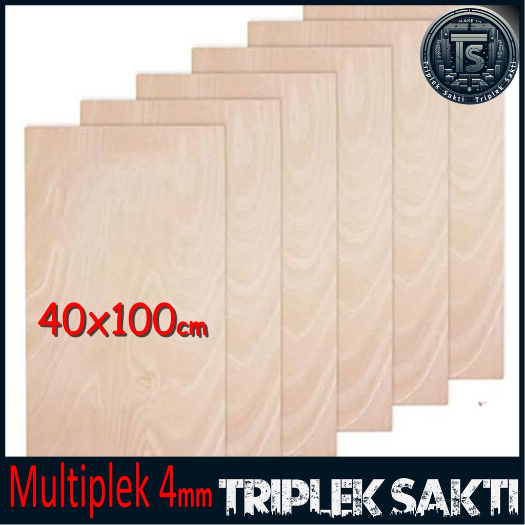 Multiplek Triplek 4mm 40x100 cm ( 4 mm | 40x100cm | 100x40cm | 100x40 | 40 x 100 cm )