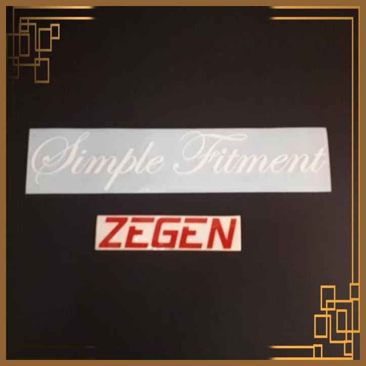 

[ZGA] STIKER STICKER SIMPLE FITMENT