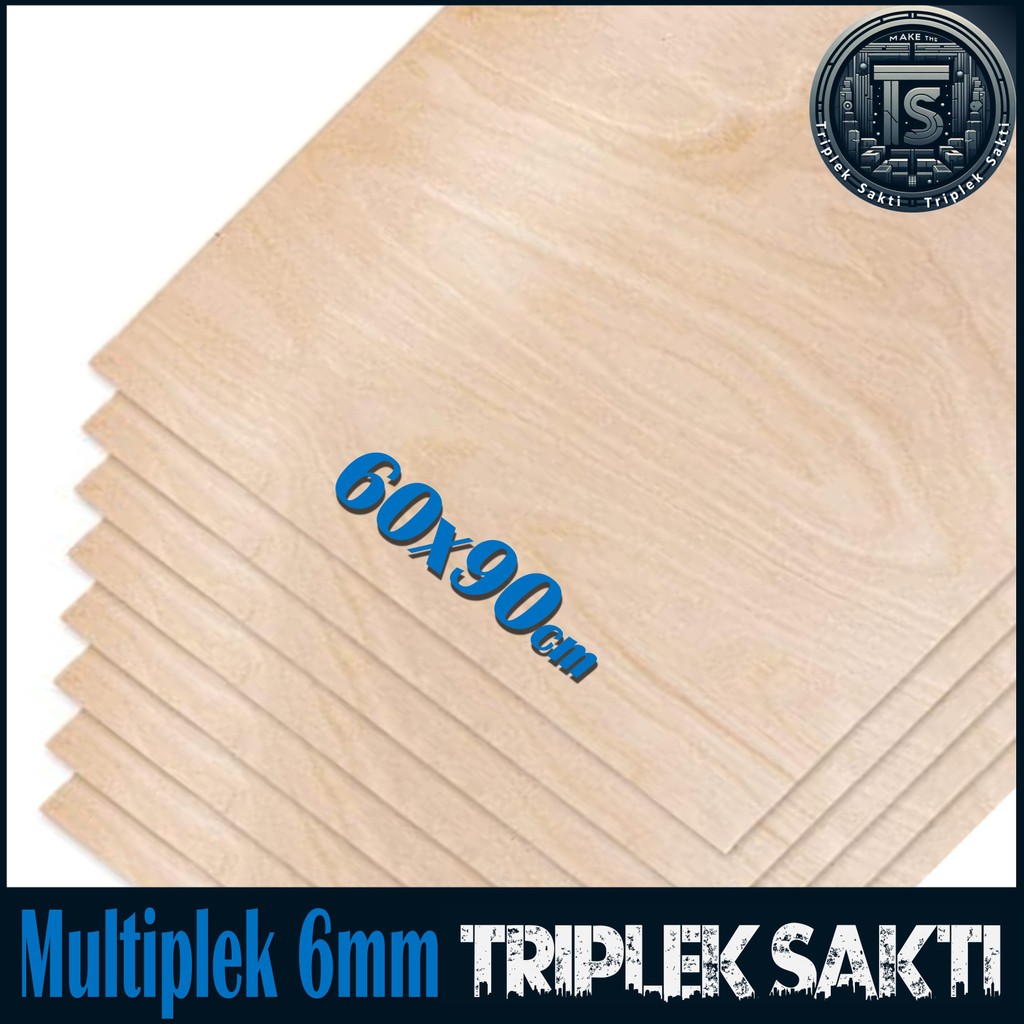 Multiplek Triplek 6mm 60x90 cm ISI 2 LEMBAR  ( 6 mm | 60x90cm | 90x60cm | 90x60 | 60 x 90 cm )