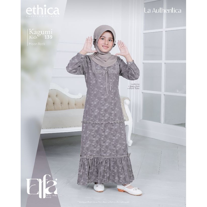 GAMIS ANAK ETHICA KAGUMI KIDS 139 | Model Gamis Anak Trendy | Gamis Anak Terbaru 2025