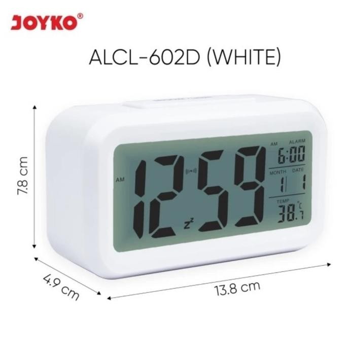 

Joyko ALCL 602D Alarm Clock & Kalender / Jam Beker Weker Digital Suhu P19A