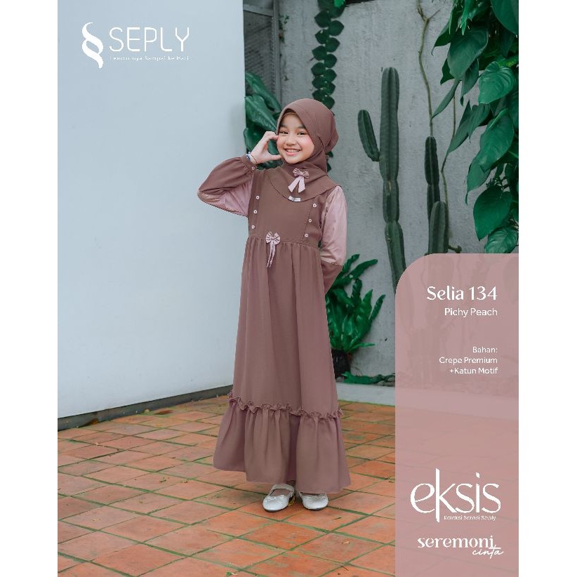 GAMIS ANAK SEPLY SELIA 134 | Model Gamis Anak Trendy | Gamis Anak Terbaru 2025