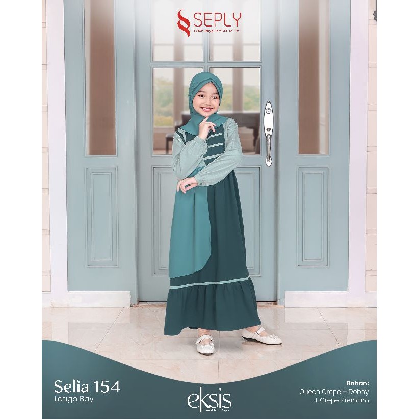 GAMIS ANAK SEPLY SELIA 154 | Model Gamis Anak Trendy | Gamis Anak Terbaru 2025