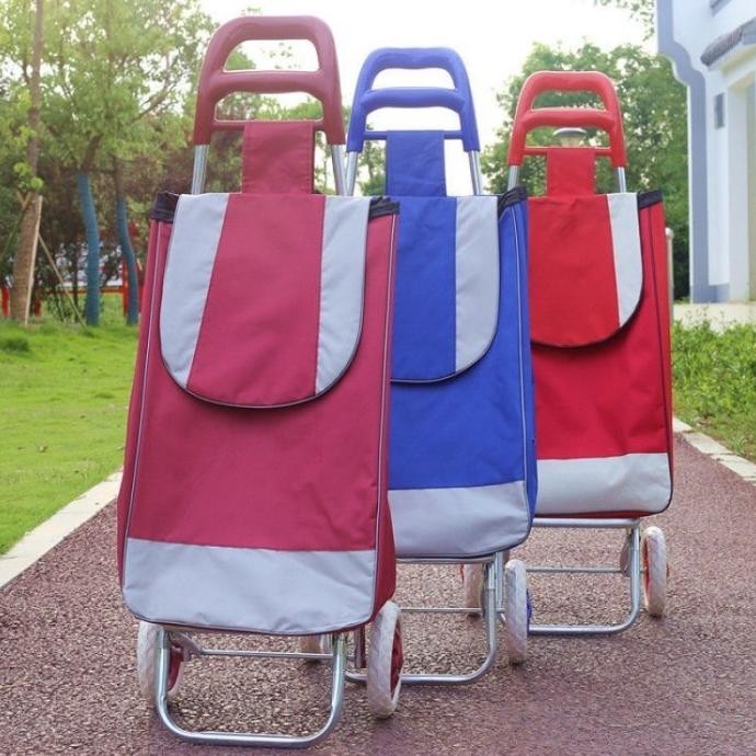 Troli Belanja Roda Tas Belanja Keranjang Tas Troli Belanja Dengan Roda HS