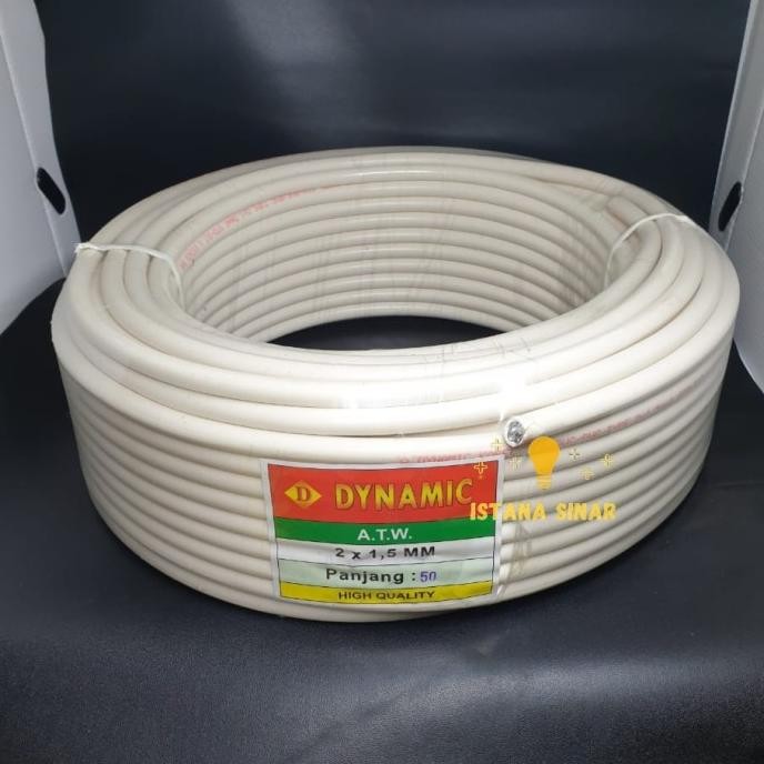 Sale Kabel Listrik Dynamic Nym 2 X 1.5 / Kabel Tembaga / Kabel Kawat 1 Roll Termurah Terlaris