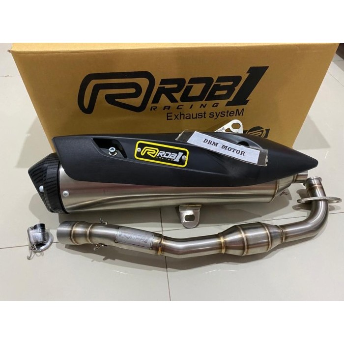 Knalpot Rob1 V-Cup Khusus Yamaha Aerox 155- All New Aerox Connected Keren