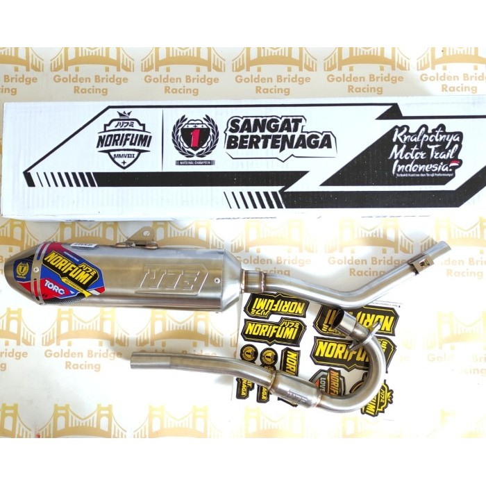 Knalpot Norifumi Torc Crf 150 L Stainless Original Keren