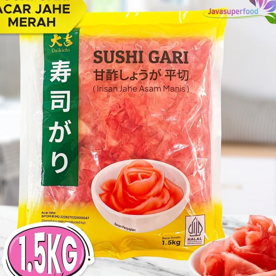 

Daikichi Sushi Gari Merah / Acar Jahe Merah / Red Ginger Pile 1.5 Kg - Halal