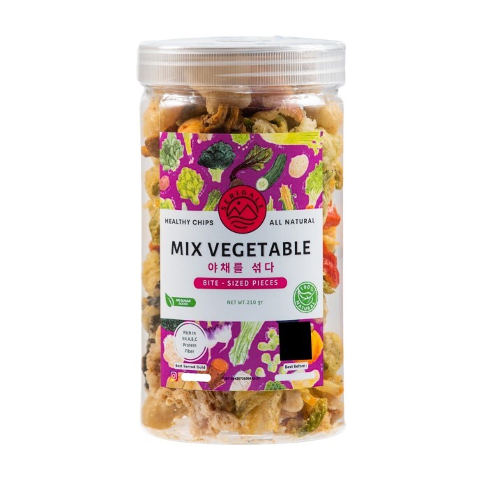 

TERUJI Keripik Sayur Mix Gurih I 1000 ML I Brokoli Paprika Bombay SERIGALE