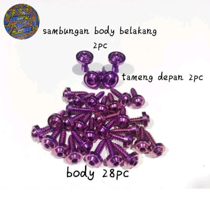 Baut Probolt Titanium Paketan Body Mio Sporty Smile Gr5 Vietnam