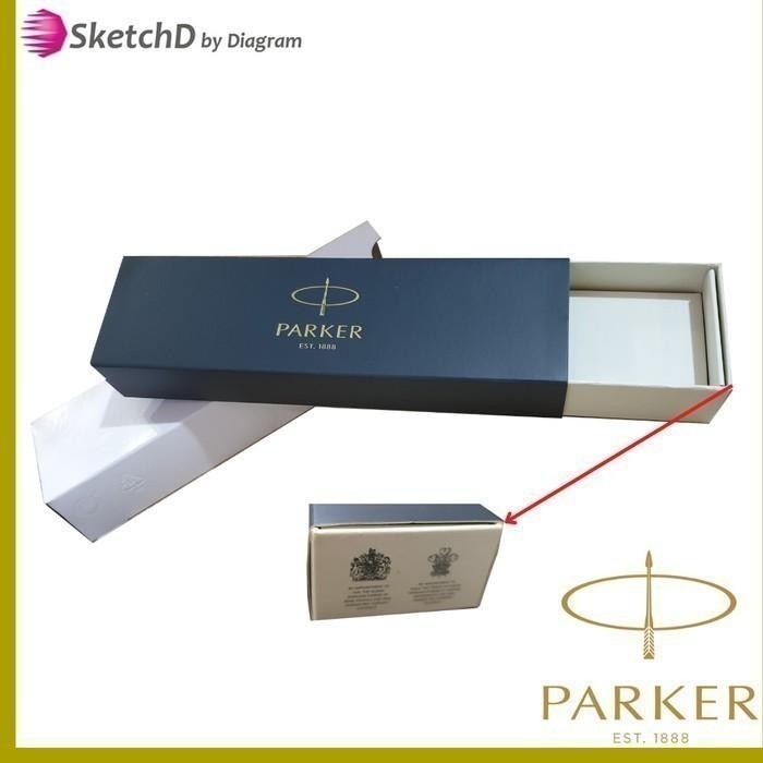 

Parker 45 Special Stainless Steel Gold Trim GT FP - Fountain Pen Original