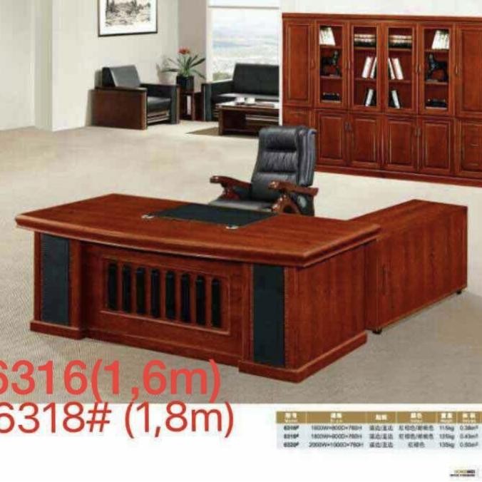 Meja Direktur Minimalis / Meja Manager / Meja Kerja Kantor / Meja L