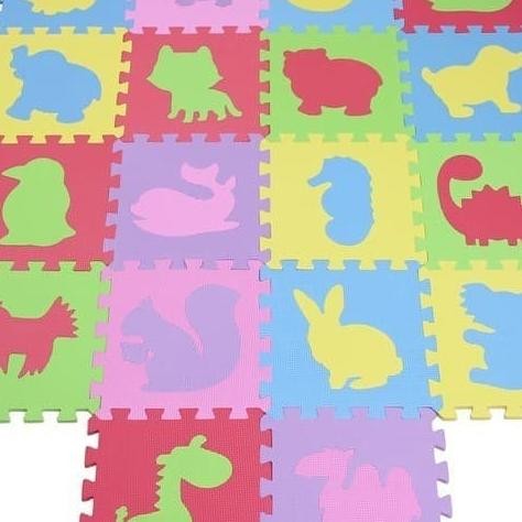 Karpet Puzzle Playmat Matras - Mainan Bayi Karpet Susun Tebal Hewan