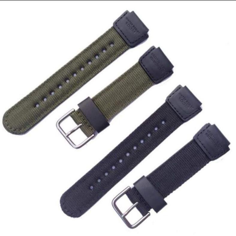 ORIGINAL Strap jam tangan casio kanvas/kain Tali jam tangan casio kanvas/kain TU26