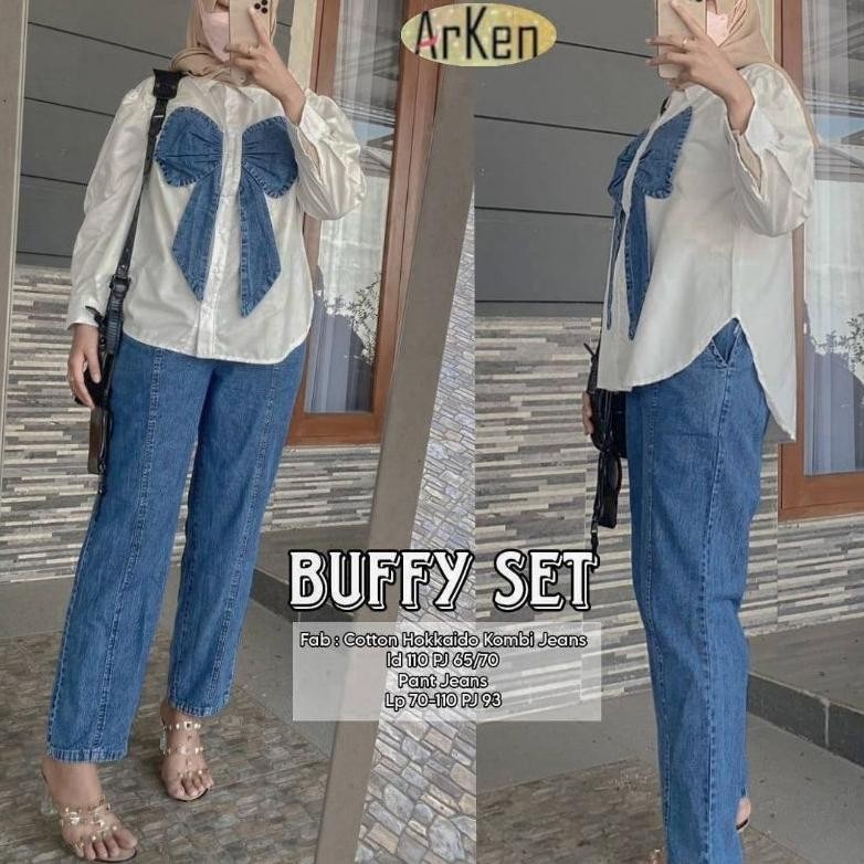 ORIGINAL READY SIAP KIRIM BUFFY SET JEANS Z*RA BEST SELLER/ONE SET JEANS WANITA TERMURAH tu-67