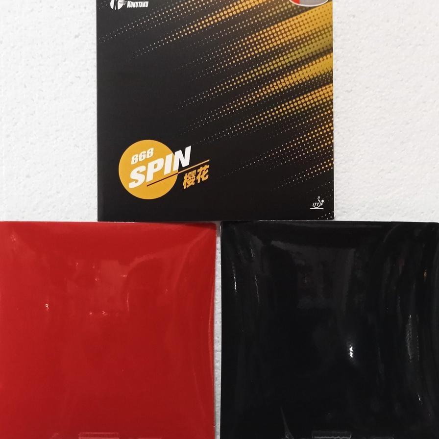 Karet Bet Kokutaku 868 Spin Isi 2 Karet Bet Pingpong Tenis Meja