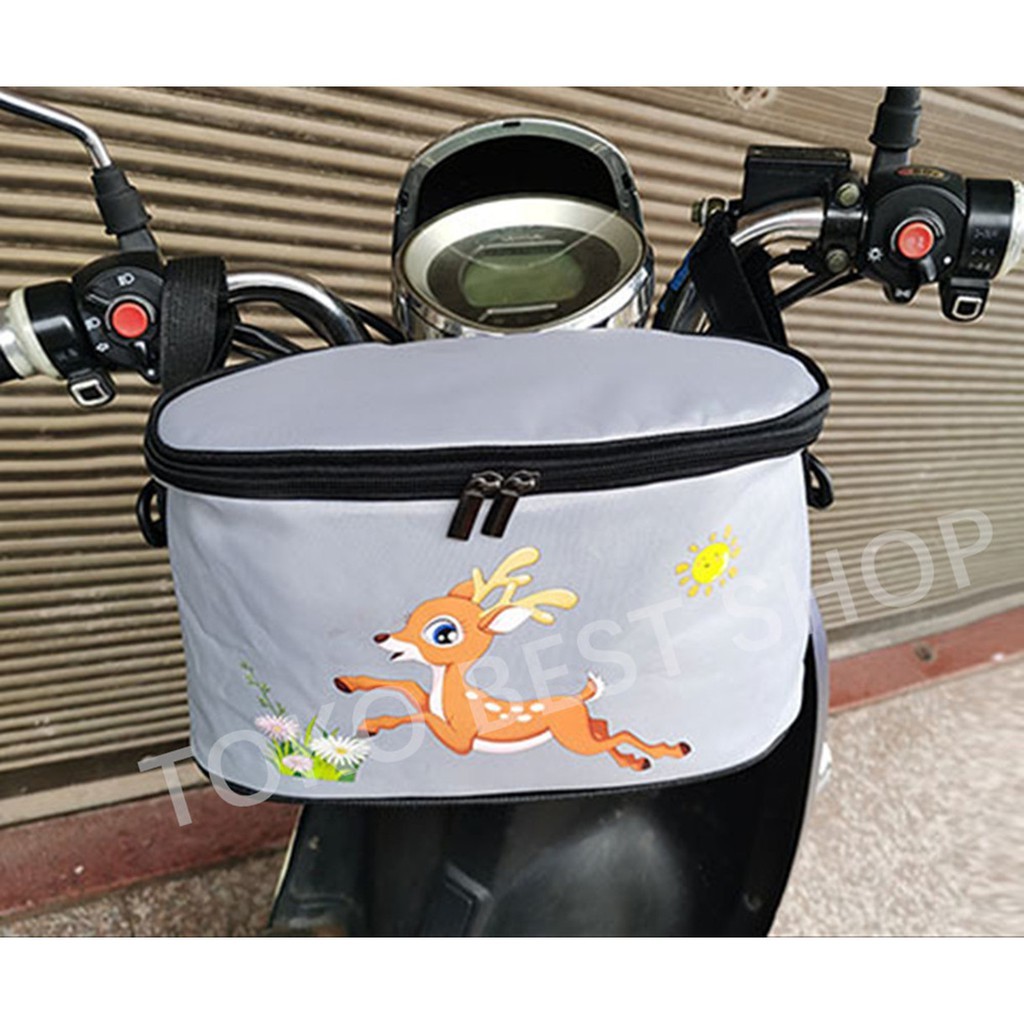 murah tas gantung motor/sepeda/keranjang penyimpanan depan/tas penyimpanan/saku kain tas ponsel