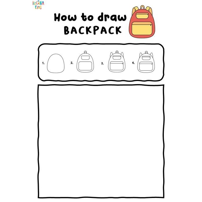 New Printable Worksheet How To Draw Aktivitas Cara Menggambar Dan Mewarnai Tk Paud 3, 4, 5, 6 Tahun 