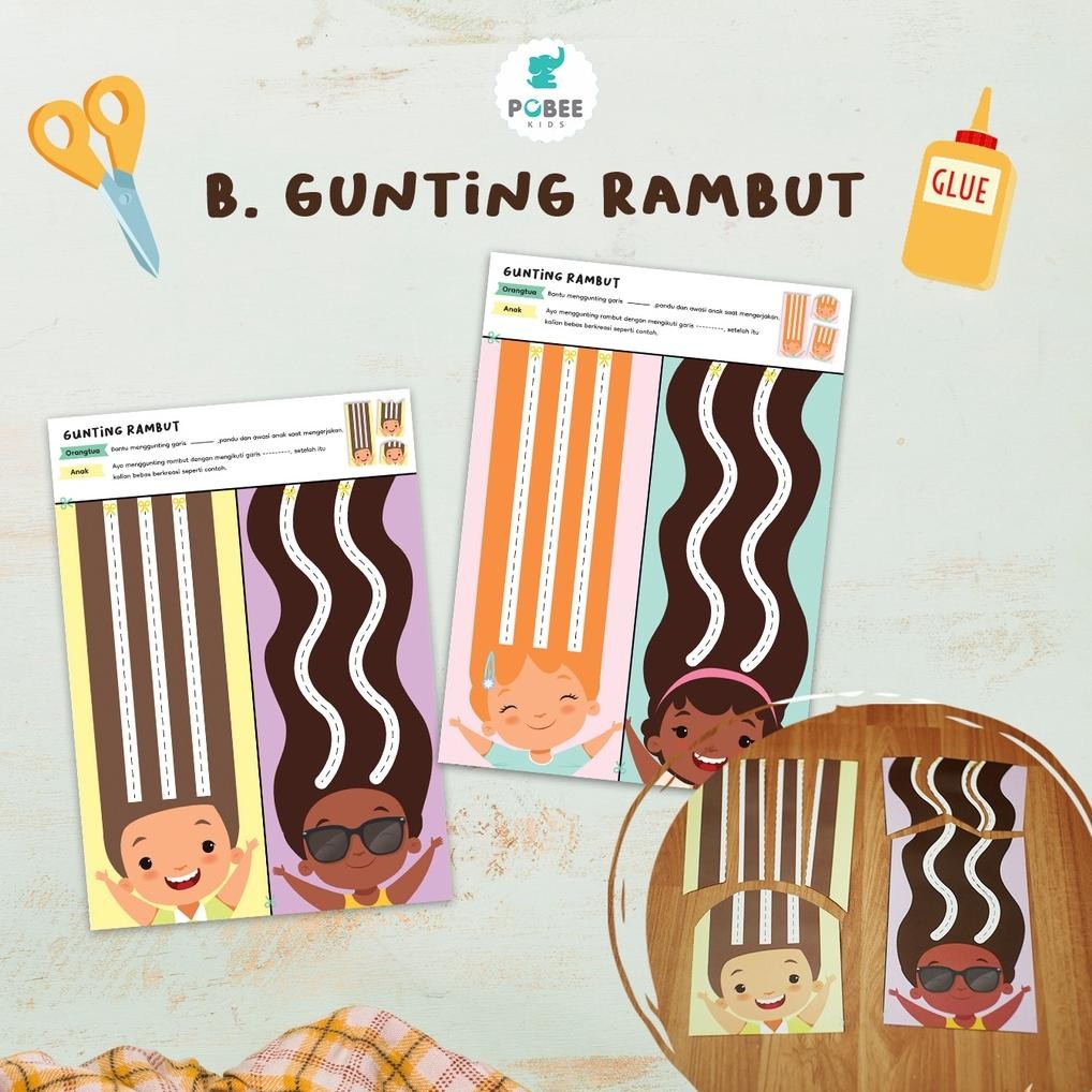 

New Lembar Kertas Gunting Tempel Worksheet Level 2 Aktivitas Pertamaku