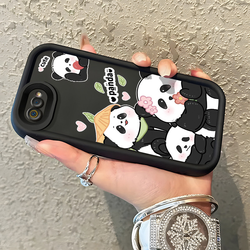Casing Hp  Untuk Realme C2 Realme C2s OPPO A1K Case HP Kesing Casing lembut trendi Softcase Panda lu