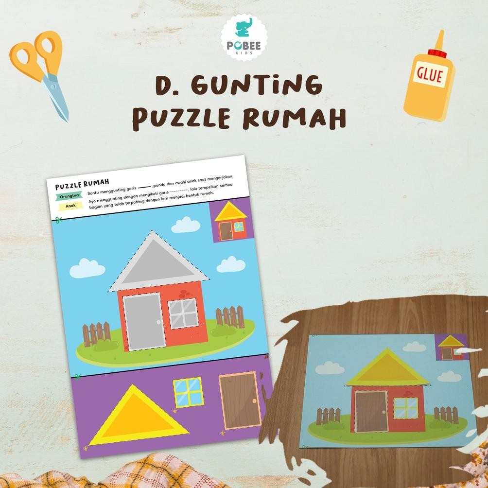 

Free Ongkir Lembar Kertas Gunting Tempel Worksheet Level 2 Aktivitas Menempel Anak