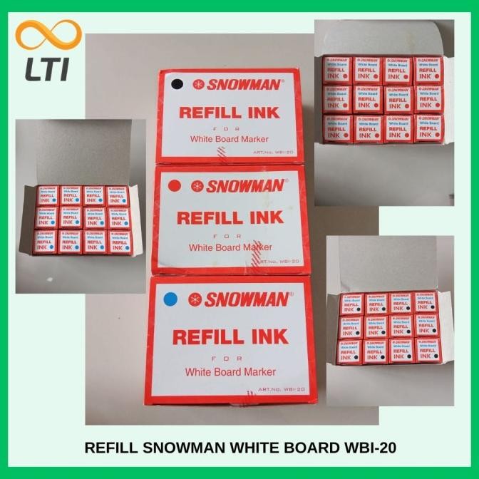 

Tinta Spidol Snowman Whiteboard WBI-20 / LUSIN