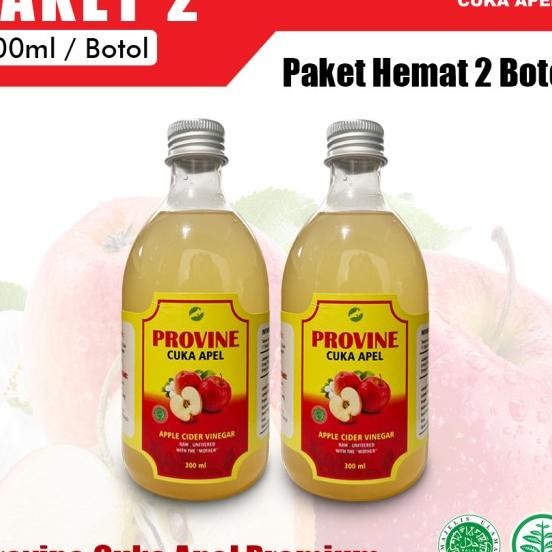

Paket 2 Botol Provine Cuka Apel Murni 300Ml