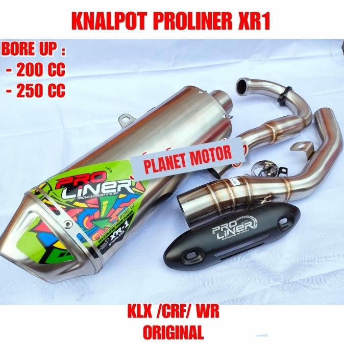Knalpot Proliner XR1 KLX DTracker 150 CRF 150 CRF150 L Bore Up 200 250 BNJ
