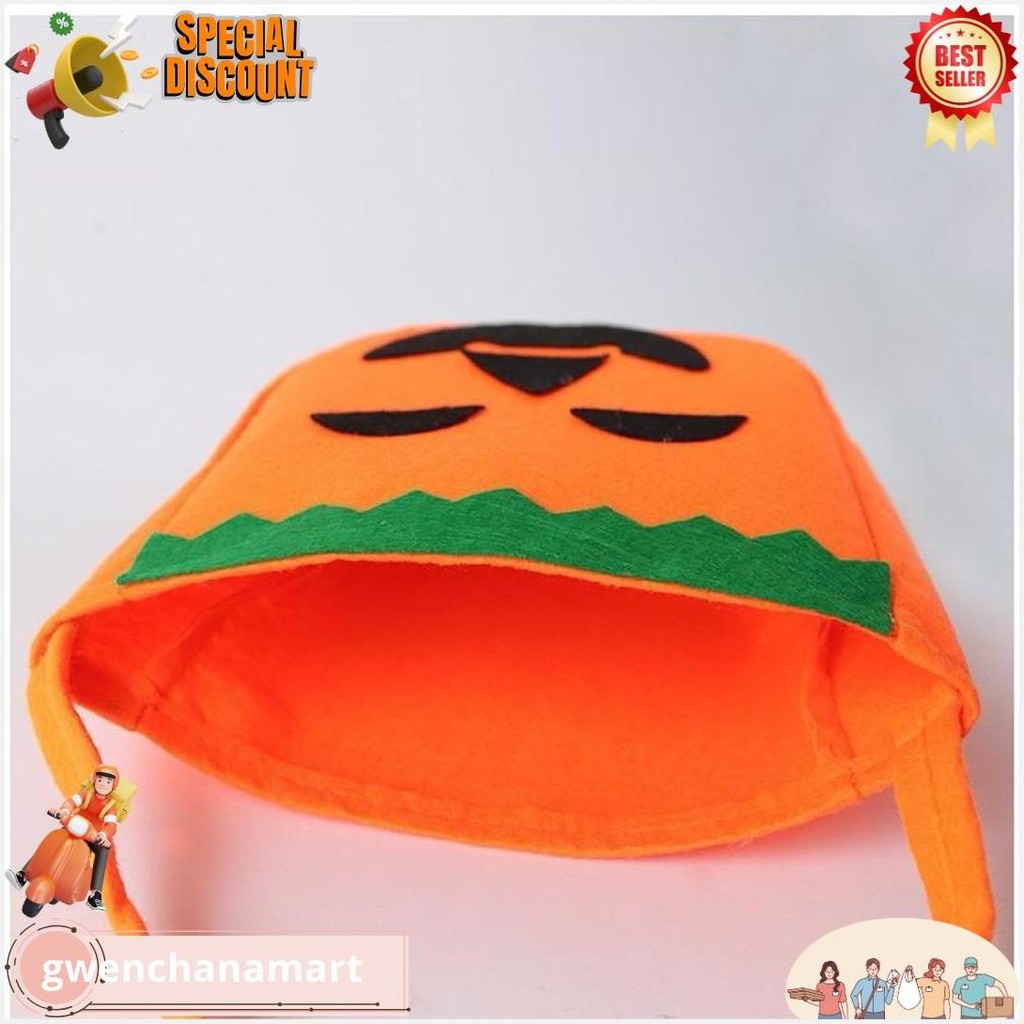 

Tas Labu Halloween / Tas Permen Pumpkin Trick Or Treat / Aksesoris Pesta Halloween Siap Kirim