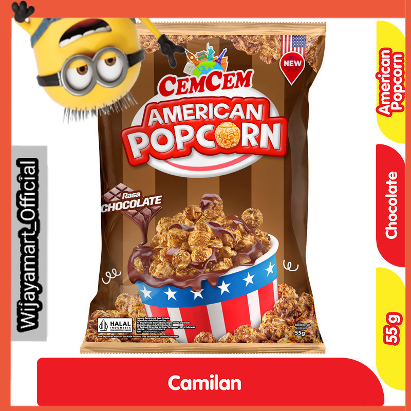 

CemCem American Popcorn Rasa Cokelat 55 g