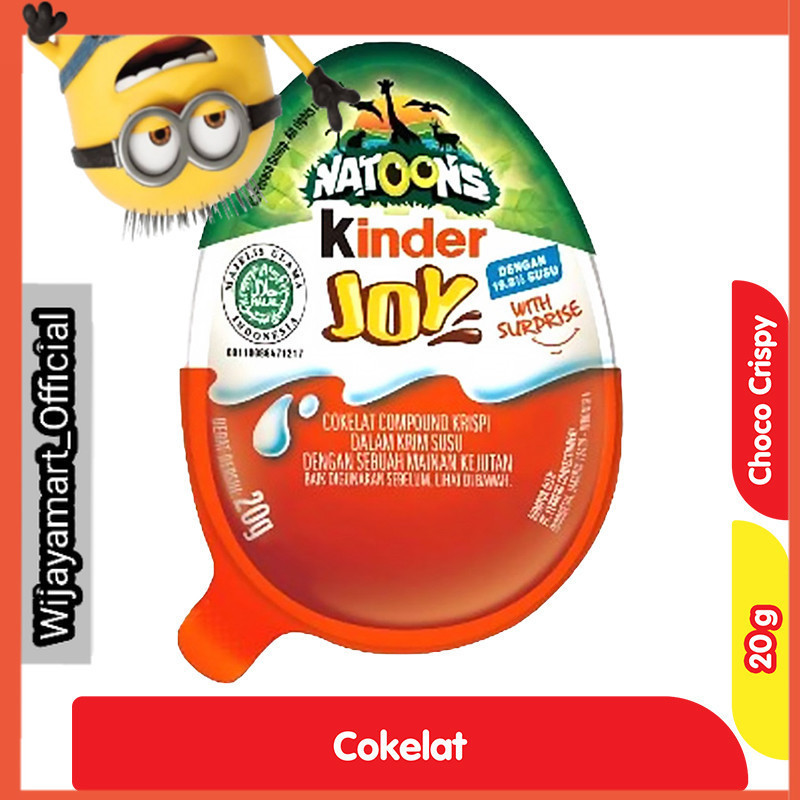 

Kinder Joy Cokelat Krispi dengan Kejutan Natoons 20 g