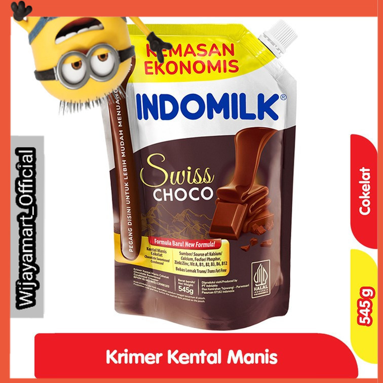 

Indomilk Krimer Kental Manis Swiss Choco Pouch 545 g