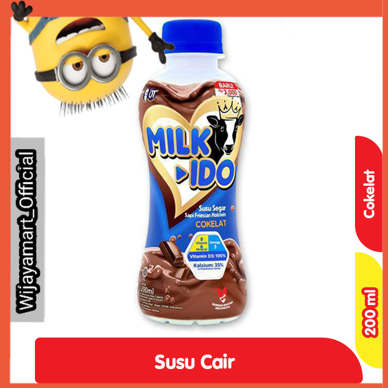 

Milkido Susu Cokelat Pet 200 ml