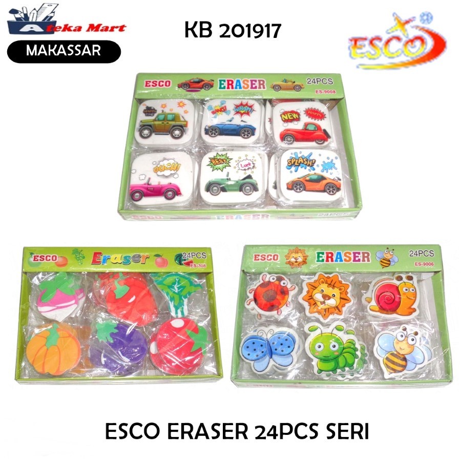 

READY STOCK [BOX/24PCS] ERASER LUCU 24PCS PENGHAPUS LUCU