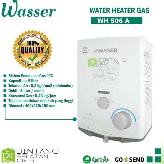 WATER HEATER  WASSER GAS / PEMANAS AIR WASSER WH 506 A ORI