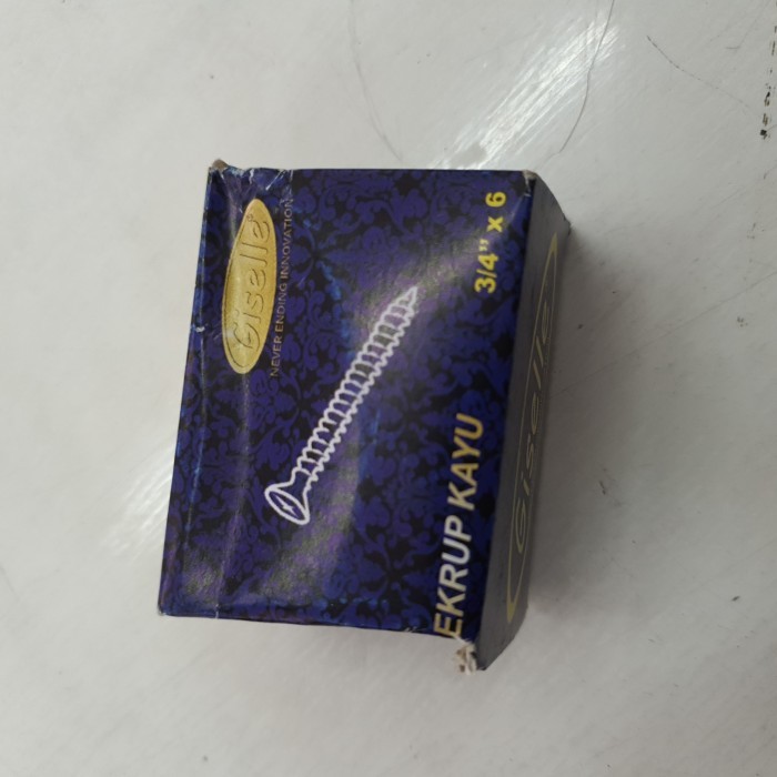 ```````] sekrup kayu 3/4" x 6 / skrup kayu panjang 1.9cm model +