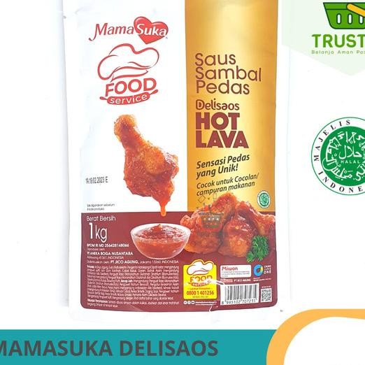 

Hot Lava / Volcano Mamasuka Delisaos 1Kg Saus Sambal Pedas