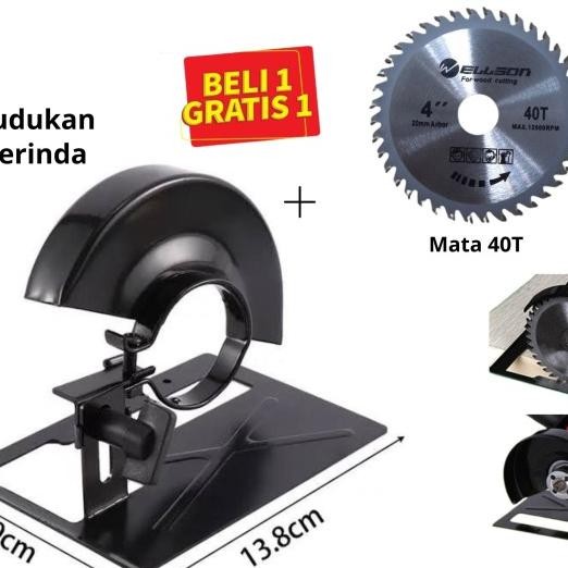 Dudukan Gerinda Holder Potong Kayu Mata Gergaji Bulat Serkel 30T