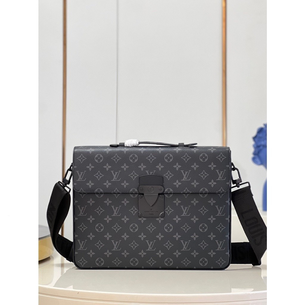 Pre order Lv louis vuitton S-Lock M20835 Tas Kerja Kantor Tas Laptop Kulit Sapi Size39*30*8CM