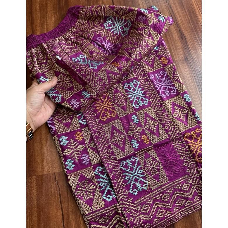 tg-342 KAMEN JADI BORDIR STRAIT MOTIF TUMPAL PERTIWI DAN MOTIF SONGKET JEMBRANA || ROK SONGKET STRAI