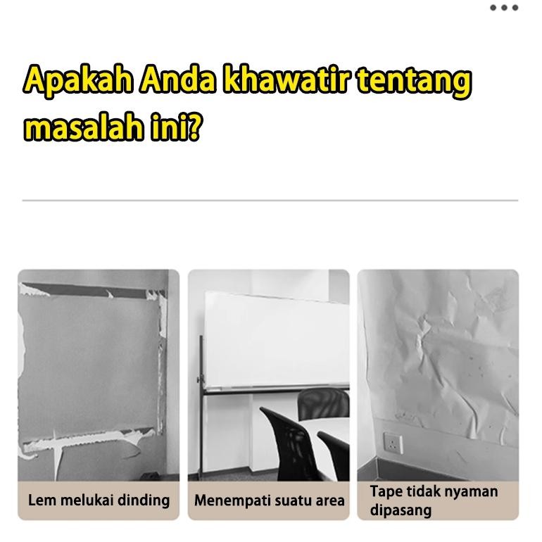 

ORIGINAL 60x300cm Adsorpsi elektrostatik Stiker Papan tulis Whiteboard Blackboard Papan Tulis Dinding Stiker sticker white board To94