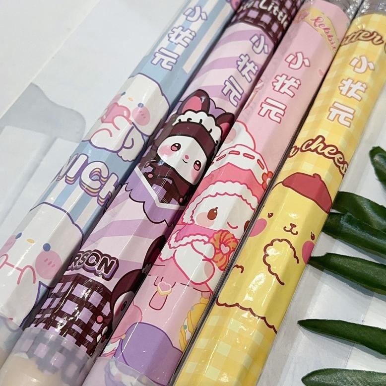 

uj-53 33CM Pensil Jumbo Sanrio Pensil Besar Cinnamorol Melody Kuromi Pompurin Terlaris