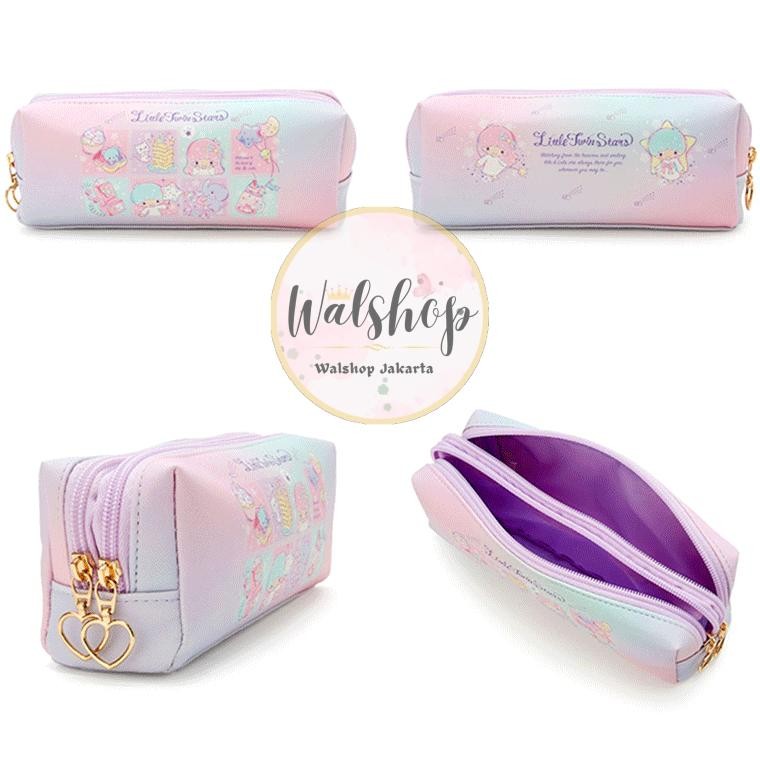 

sa-324 Walshop - Tempat Pensil 2 Resleting Premium Sanrio Melody Cinnamoroll Kuromi Twin Stars - TP002 Termurah