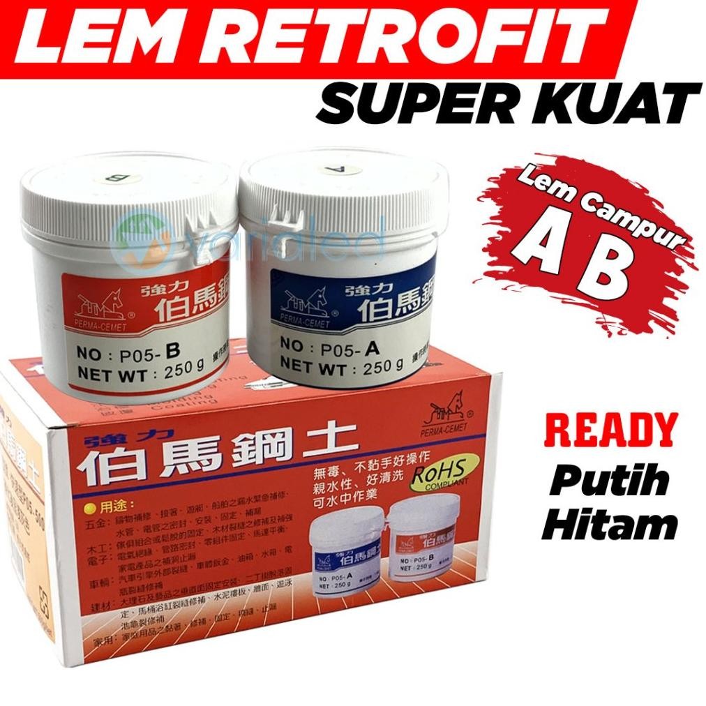 

VE29 lem campur AB retrofit headlight projie super kuat tahan panas cocok untuk custome biled headlamp putih hitam Premium