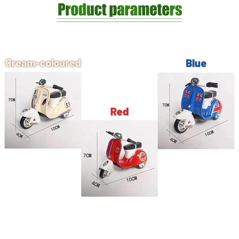 Vehicle Model & Diecast Diecast Vespa Miniatur Motor / Miniatur Motor Skuter Metal / Motor Mainan / 