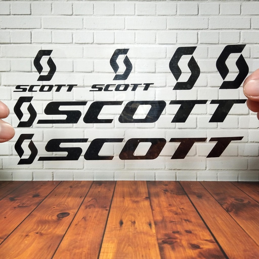 Cutting Stiker Scott Variasi Sepeda Sticker Frame Aksesoris Body Style Lipat Keren Decal Striping Bi