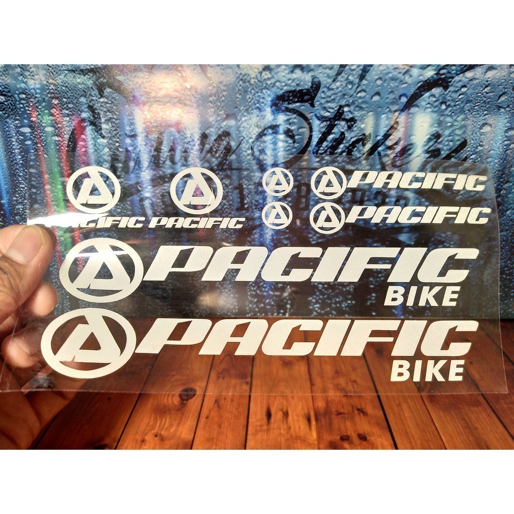 Cutting Stiker Pacific Variasi Sepeda Sticker Frame Aksesoris Body Style Lipat Keren Decal Striping 