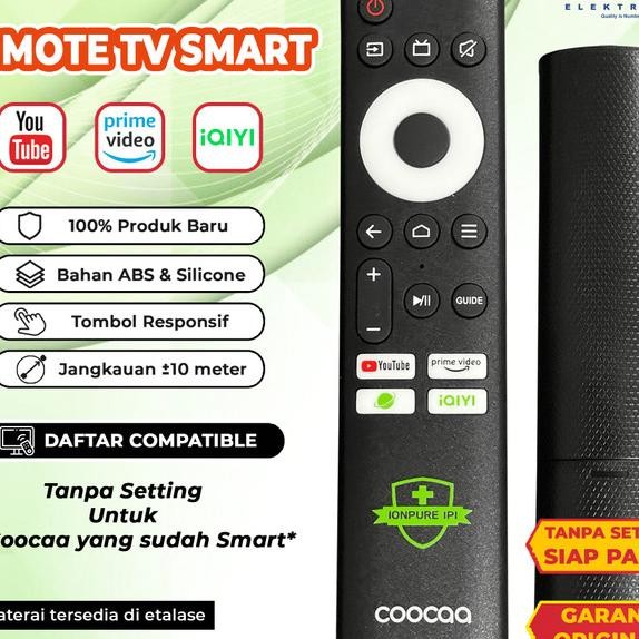 Remote Remot Tv Smart Coocaa Android Lcd Led Iqiyi Hjau