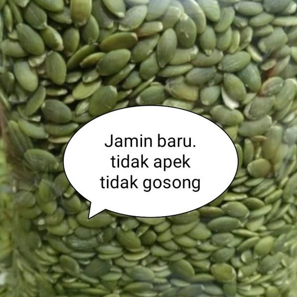 

Kuaci Biji Labu Hijau Kupas Panggang Oven Pumpkin Seed 500Gr