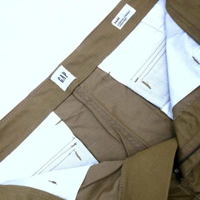 Celana Panjang Cargo Pria GAP Essential Straight Cargo Pants Original LN